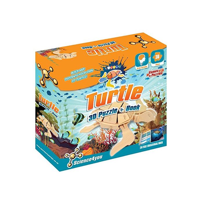 Turtle 3D Puzzle Plus Book
