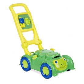 Melissa & Doug Sunny Patch Snappy Turtle Lawn Mower - Pretend Play Toy for Kids