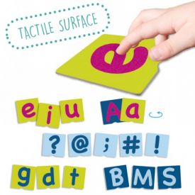 Tactile Letter Cards With Punctuation Signs