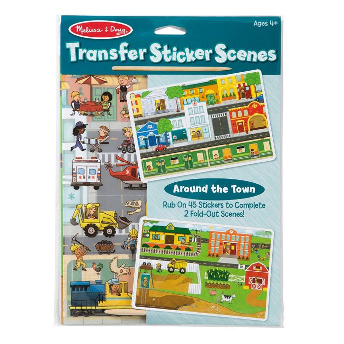 Melissa and Doug Transfer Sticker Scenes - Around The Town