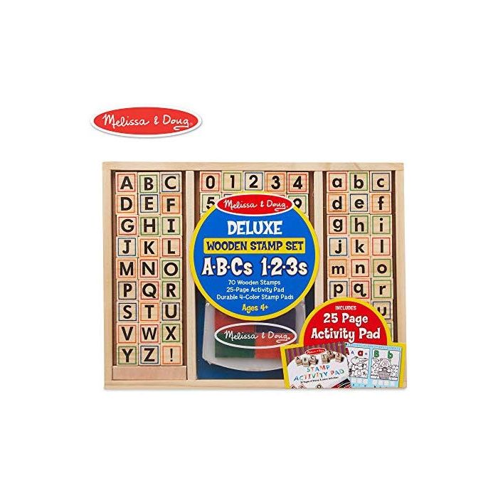 Melissa & Doug Wooden ABC Activity Stamp Set