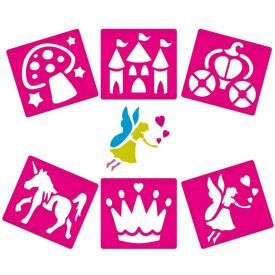 Fairy Themed Washable Stencils (Pack of 6)
