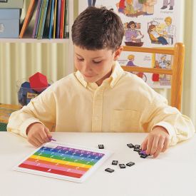 Rainbow Fraction Tiles with Tray