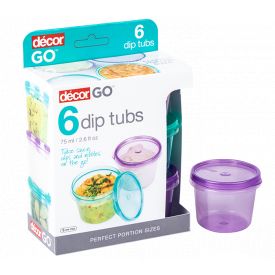 Decor Go Dip Tubs 6 Pack 75ml