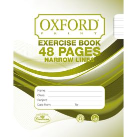 Exercise Book 48 Pages - 12 Narrow Lines