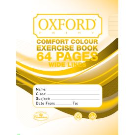 Exercise Book 64 Pages - Wide Lines Comfort Colour