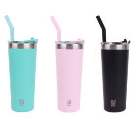 Decor Double wall reusable smoothie and coffee tumbler