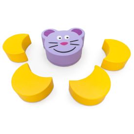 Daycare line - Mouse Set with Table and 4 Cheese Stools