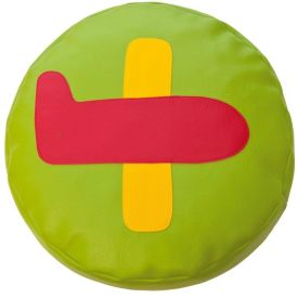 Kindergarten line - Airplane Circular Cushion