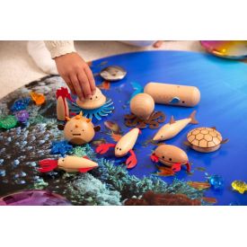 Wooden Sea Creatures PK10