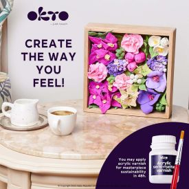 OKTO Air Dry Clay Wood & Craft Sensory Art Flower -INSPIRATION