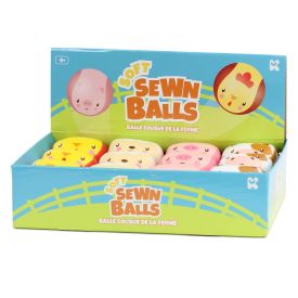 Farm Soft Sewn Balls - 4 Assorted Animals