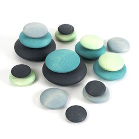 TTS Wooden Stacking Pastel Pebbles