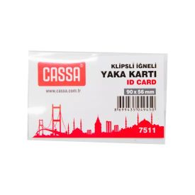 Name Badge Clip & Pin 59x90mm