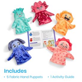 Feelings family hand puppets