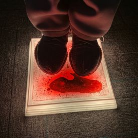 Square liquid led light-up stepping stone - Set of 6