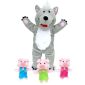 Big bad wolf with 3 little...