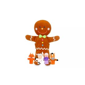 Gingerbread man set hand...