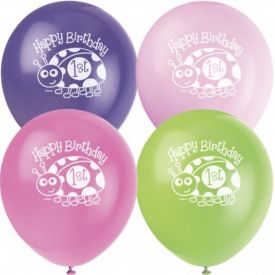Ladybug First Birthday Party Balloons