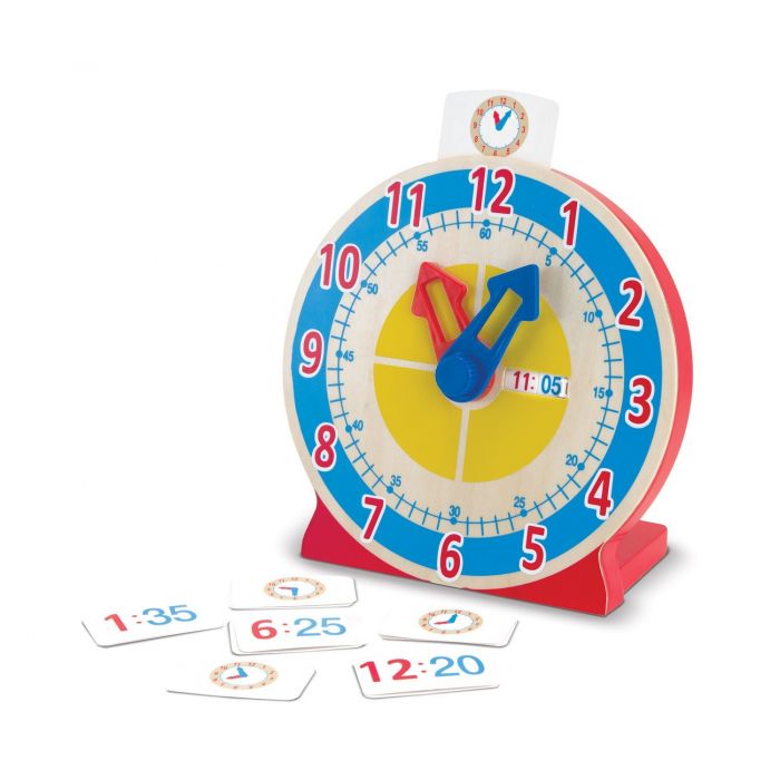 Melissa and Doug - Wooden Turn and Tell Clock