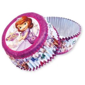 Sofia The First - 24 foil lined cup cake cases