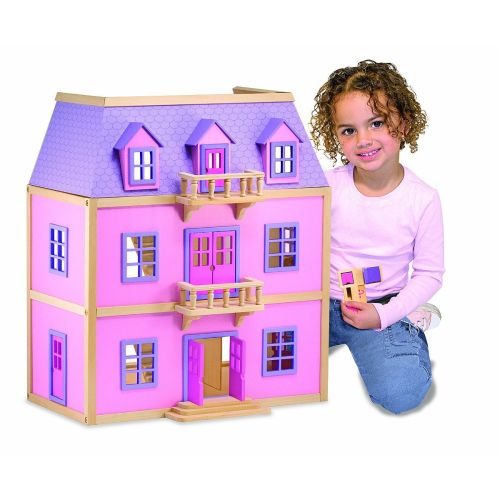 Melissa and Doug Multi Level Wooden Dollhouse