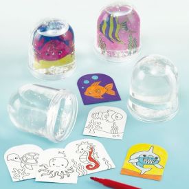 Sealife Colour-in Snow Globes